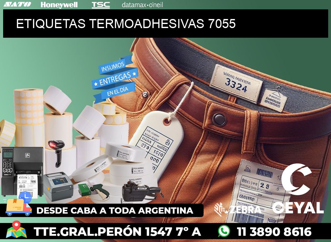 ETIQUETAS TERMOADHESIVAS 7055