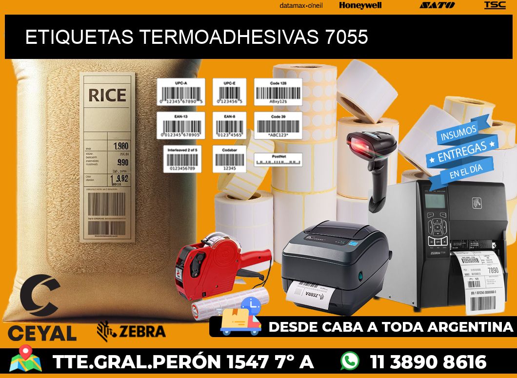 ETIQUETAS TERMOADHESIVAS 7055