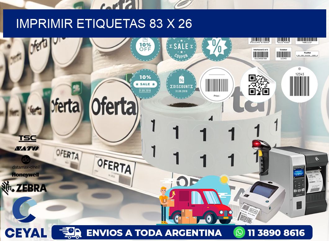 IMPRIMIR ETIQUETAS 83 x 26