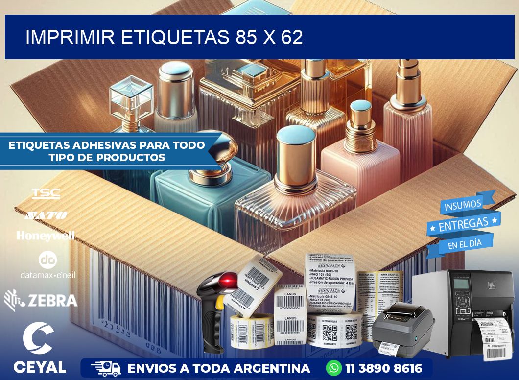 IMPRIMIR ETIQUETAS 85 x 62