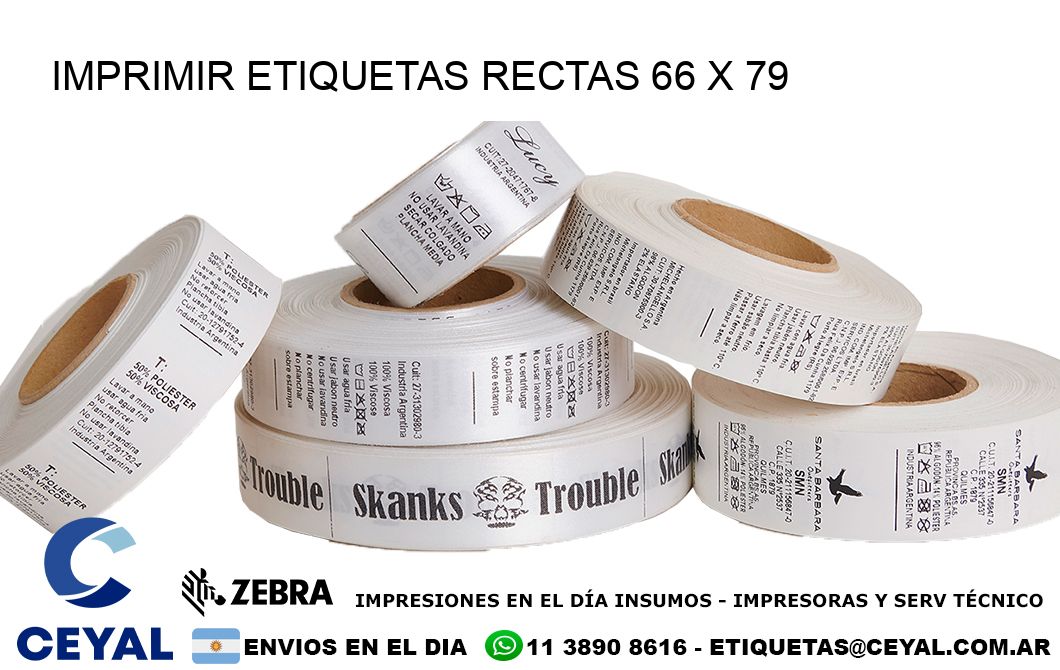 IMPRIMIR ETIQUETAS RECTAS 66 x 79