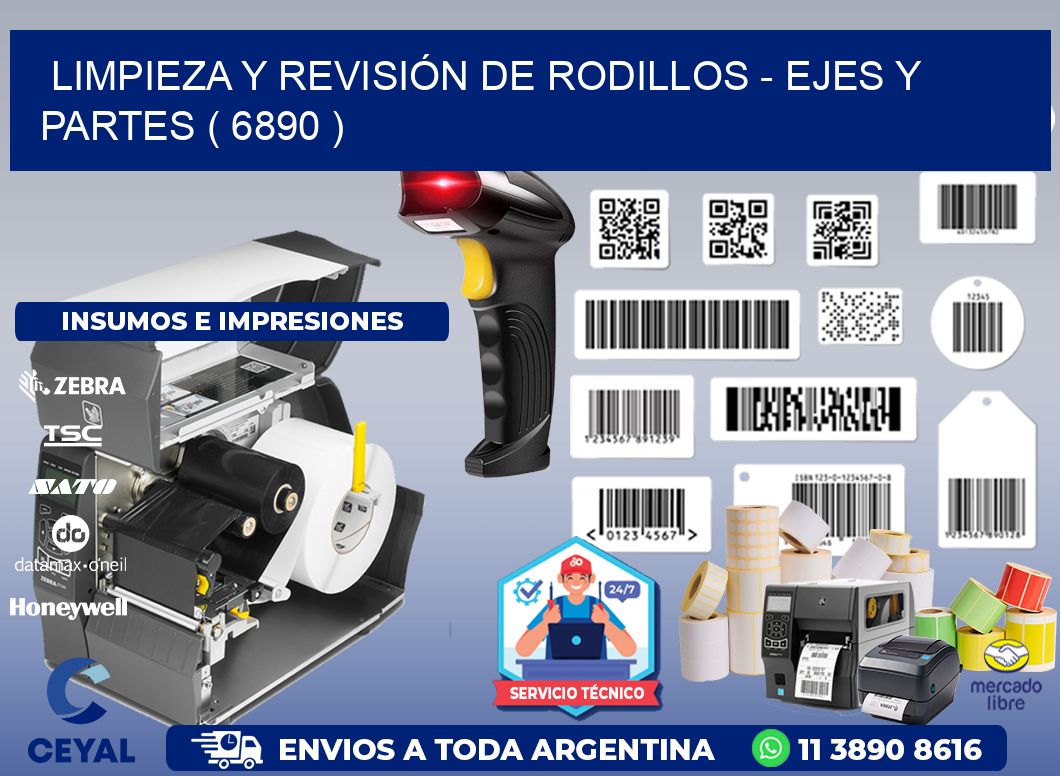 LIMPIEZA Y REVISIÓN DE RODILLOS - EJES Y PARTES ( 6890 )