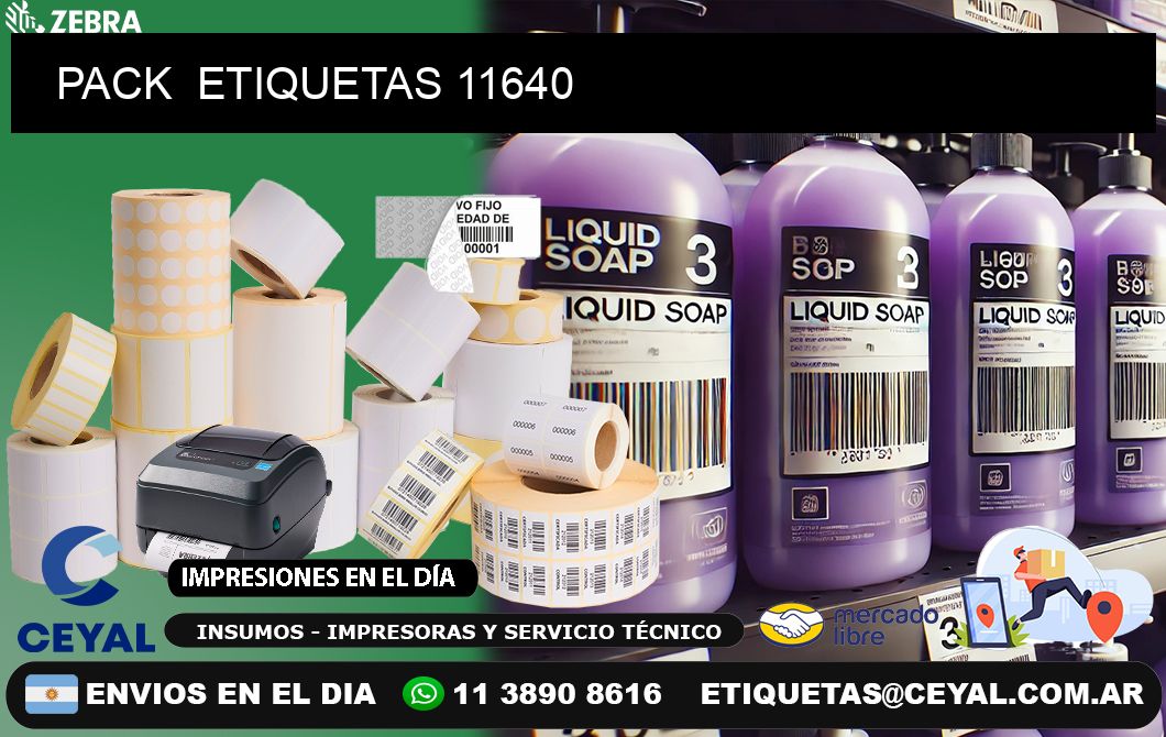 PACK  ETIQUETAS 11640