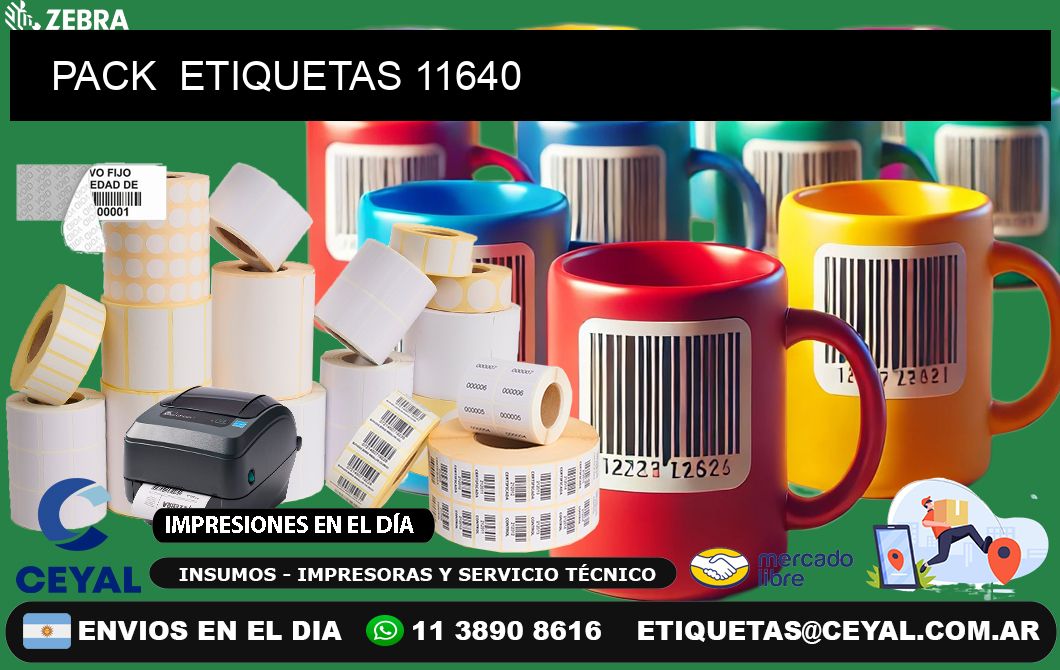 PACK  ETIQUETAS 11640