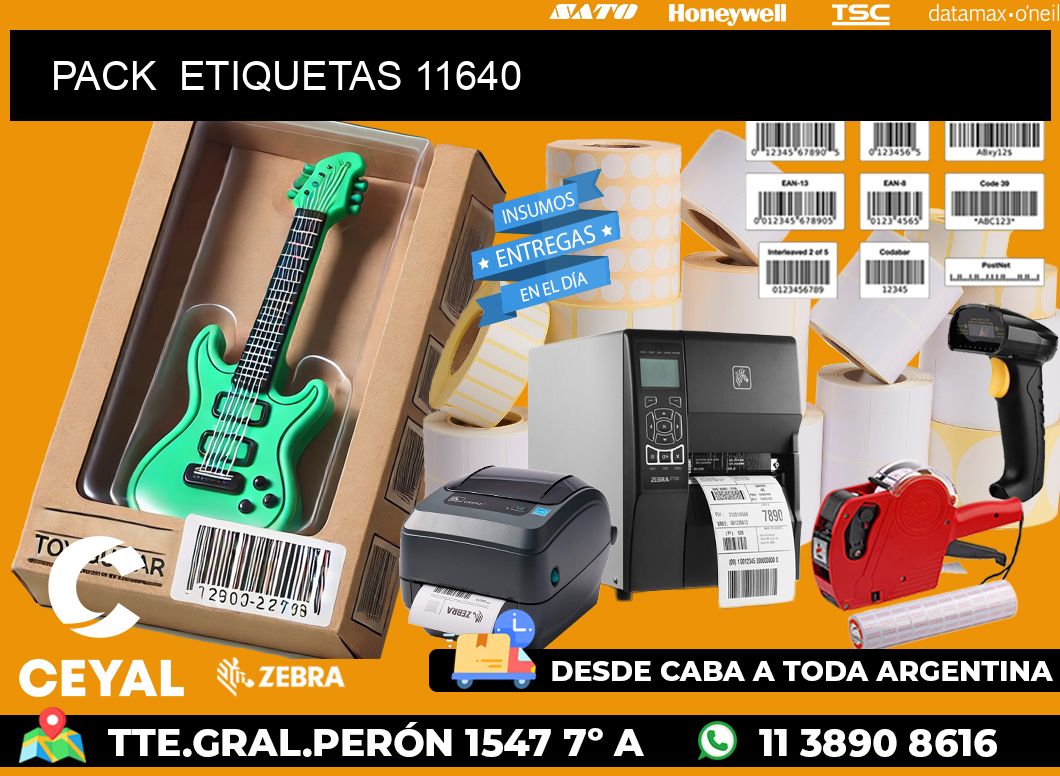 PACK  ETIQUETAS 11640