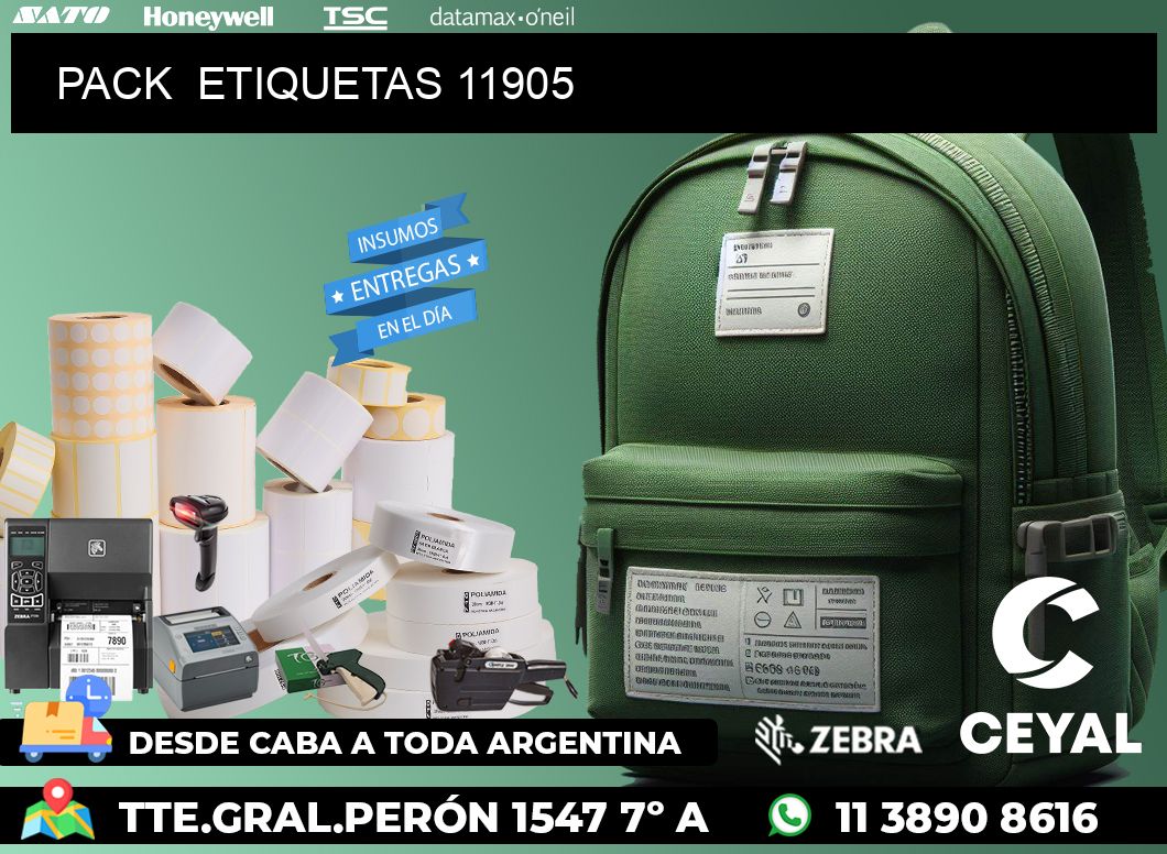 PACK  ETIQUETAS 11905