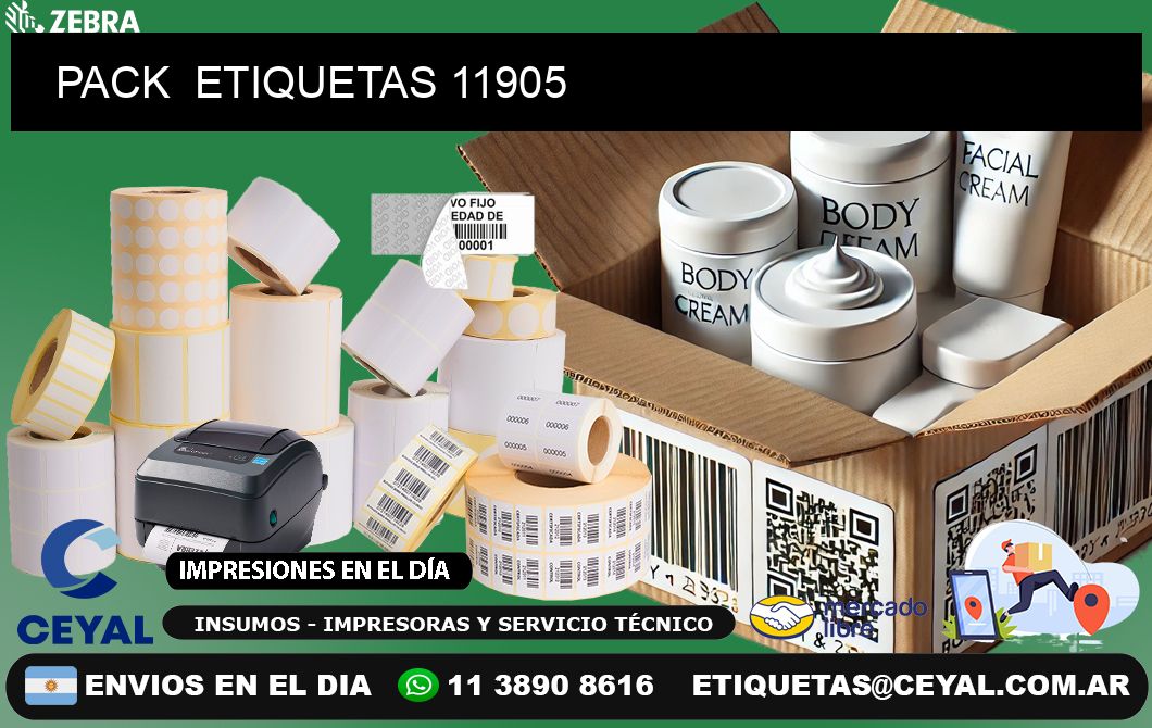 PACK  ETIQUETAS 11905