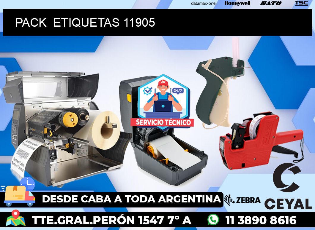 PACK  ETIQUETAS 11905