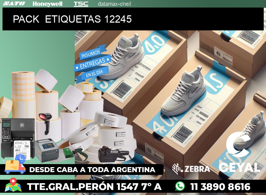 PACK  ETIQUETAS 12245