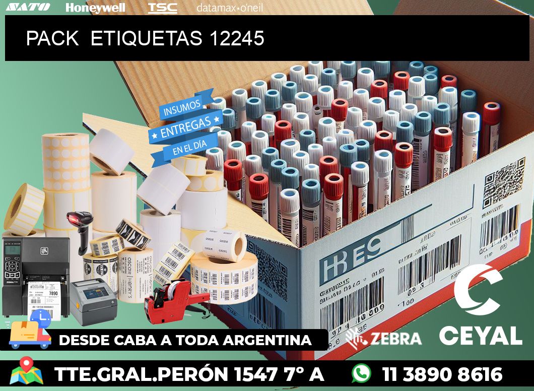 PACK  ETIQUETAS 12245