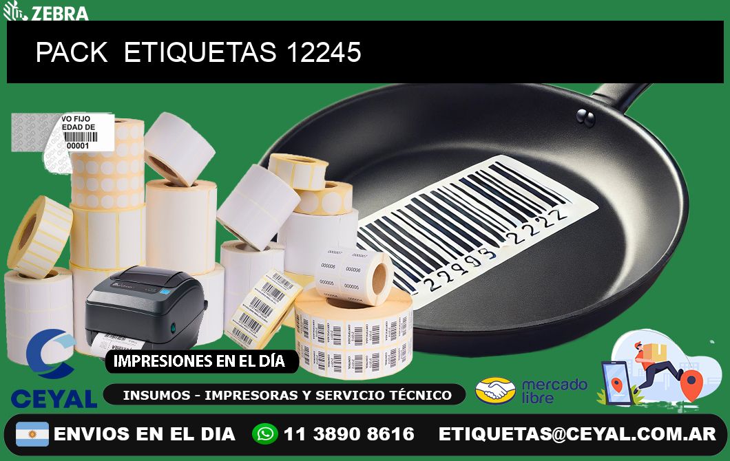 PACK  ETIQUETAS 12245