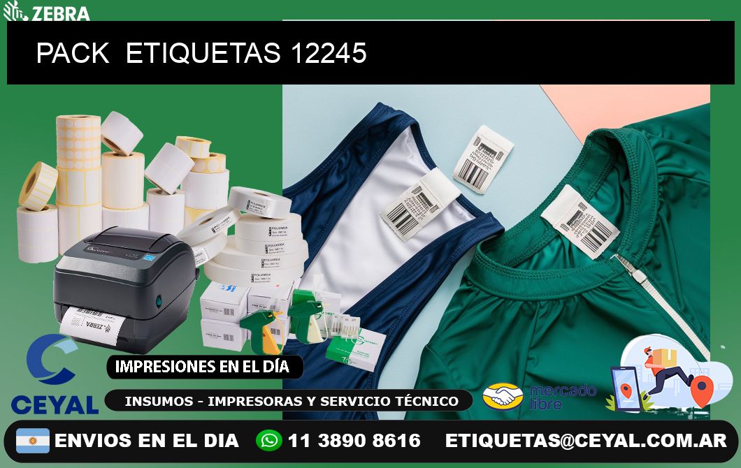 PACK  ETIQUETAS 12245