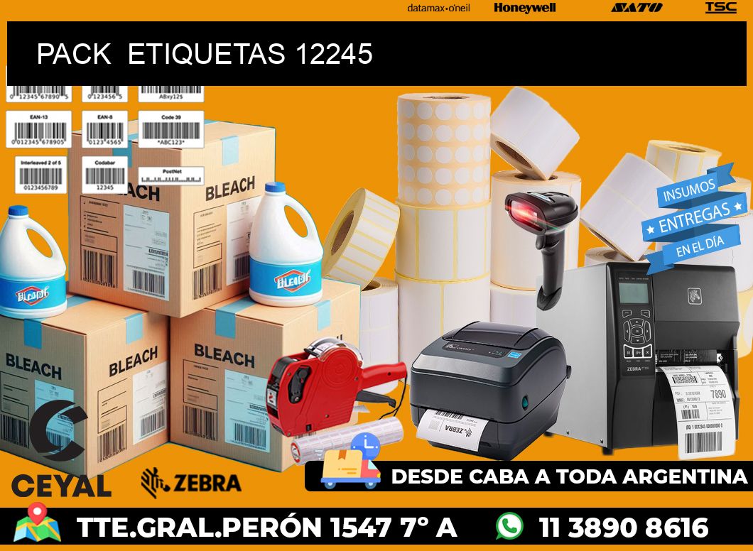 PACK  ETIQUETAS 12245