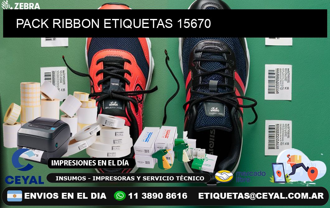 PACK RIBBON ETIQUETAS 15670