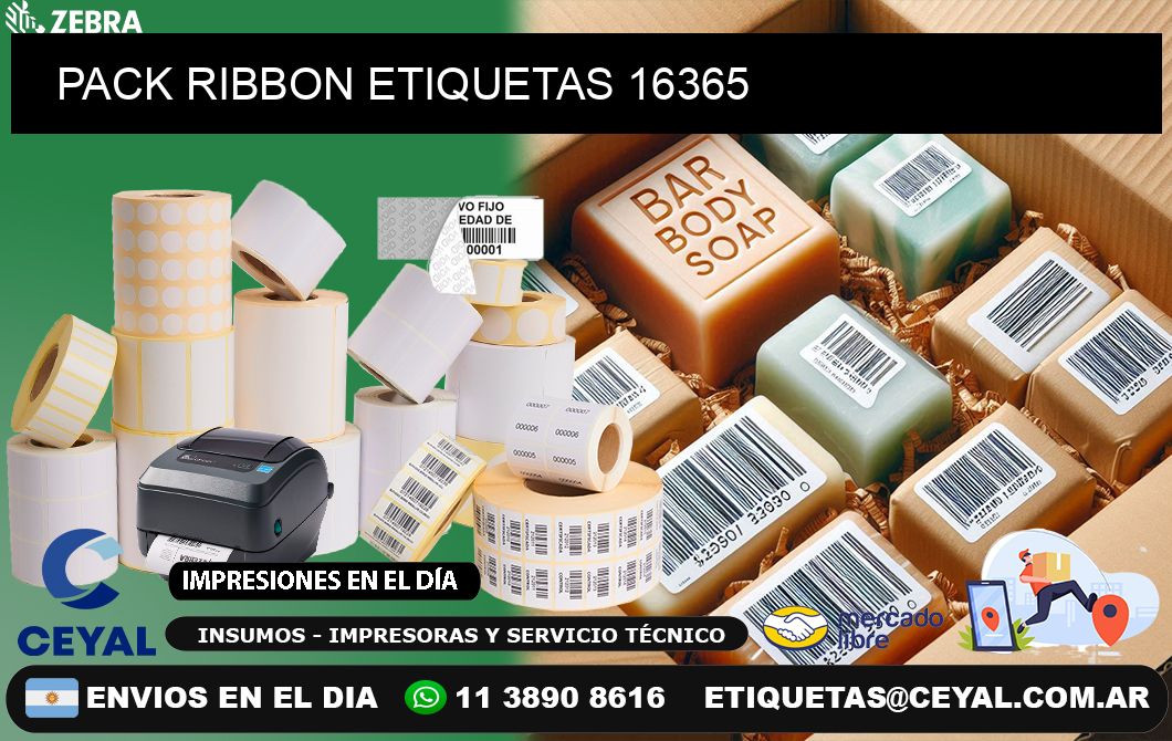 PACK RIBBON ETIQUETAS 16365