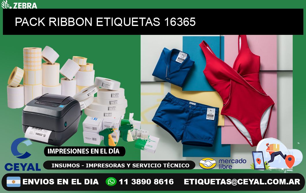 PACK RIBBON ETIQUETAS 16365