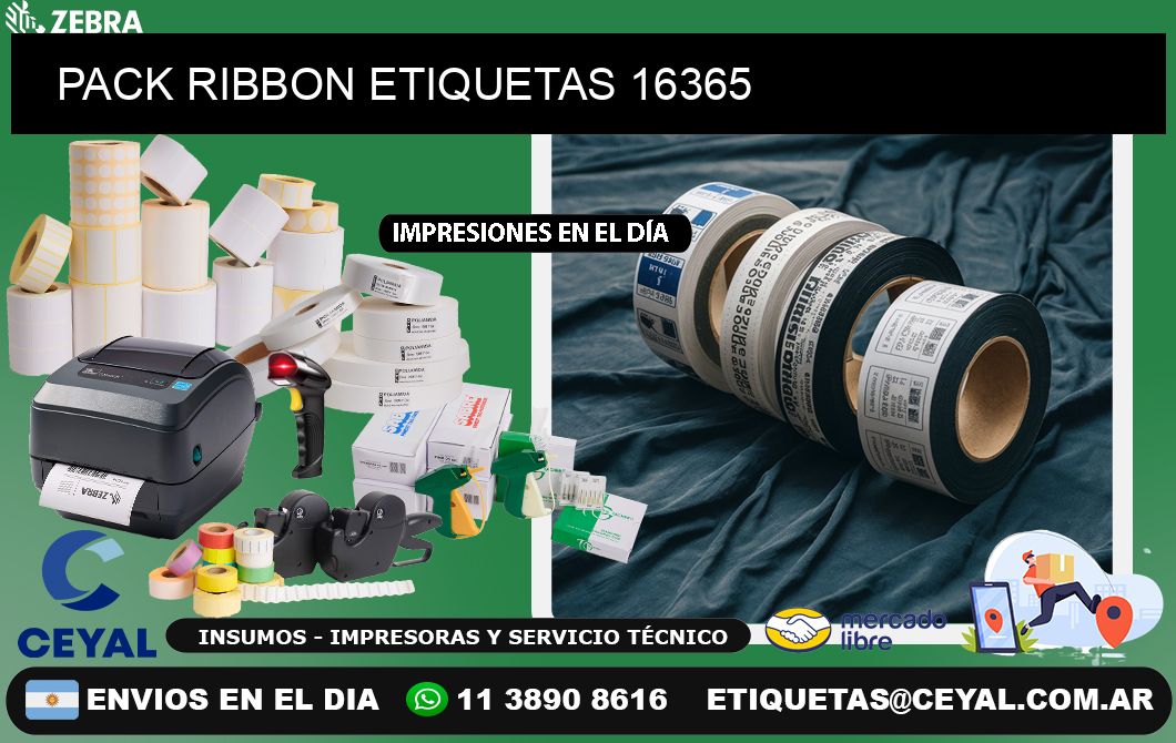 PACK RIBBON ETIQUETAS 16365