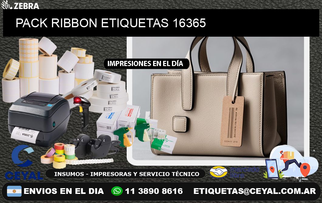 PACK RIBBON ETIQUETAS 16365