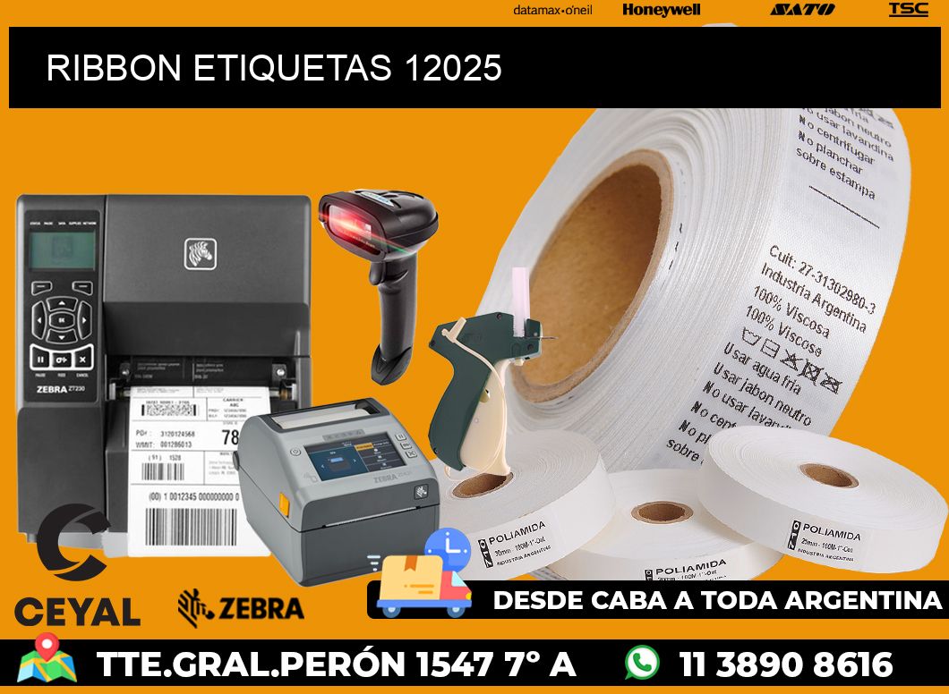 RIBBON ETIQUETAS 12025