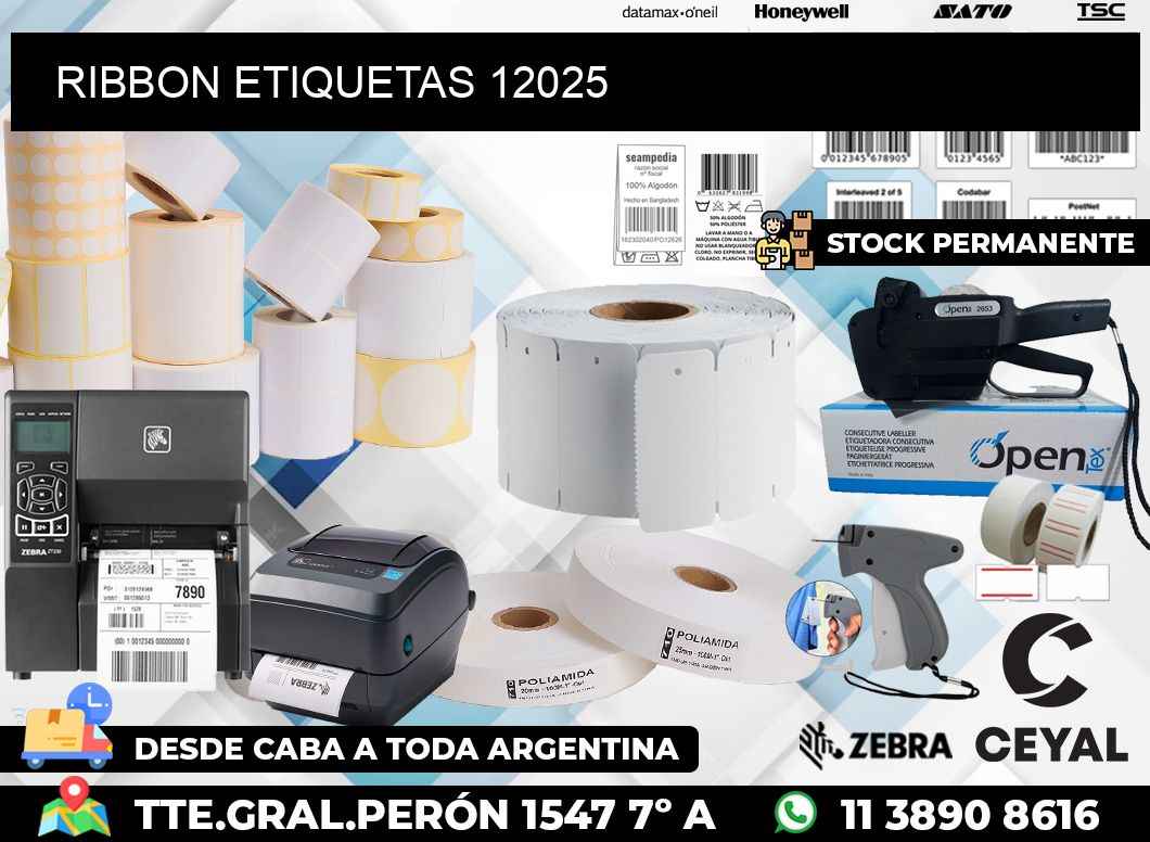 RIBBON ETIQUETAS 12025