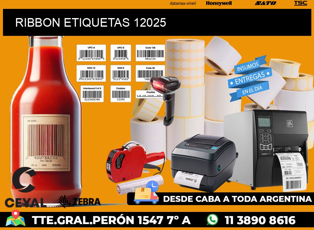 RIBBON ETIQUETAS 12025