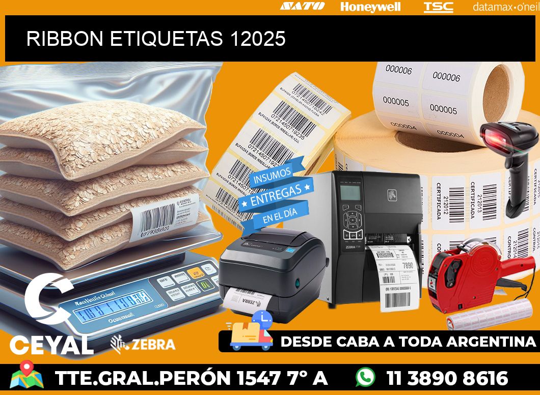 RIBBON ETIQUETAS 12025