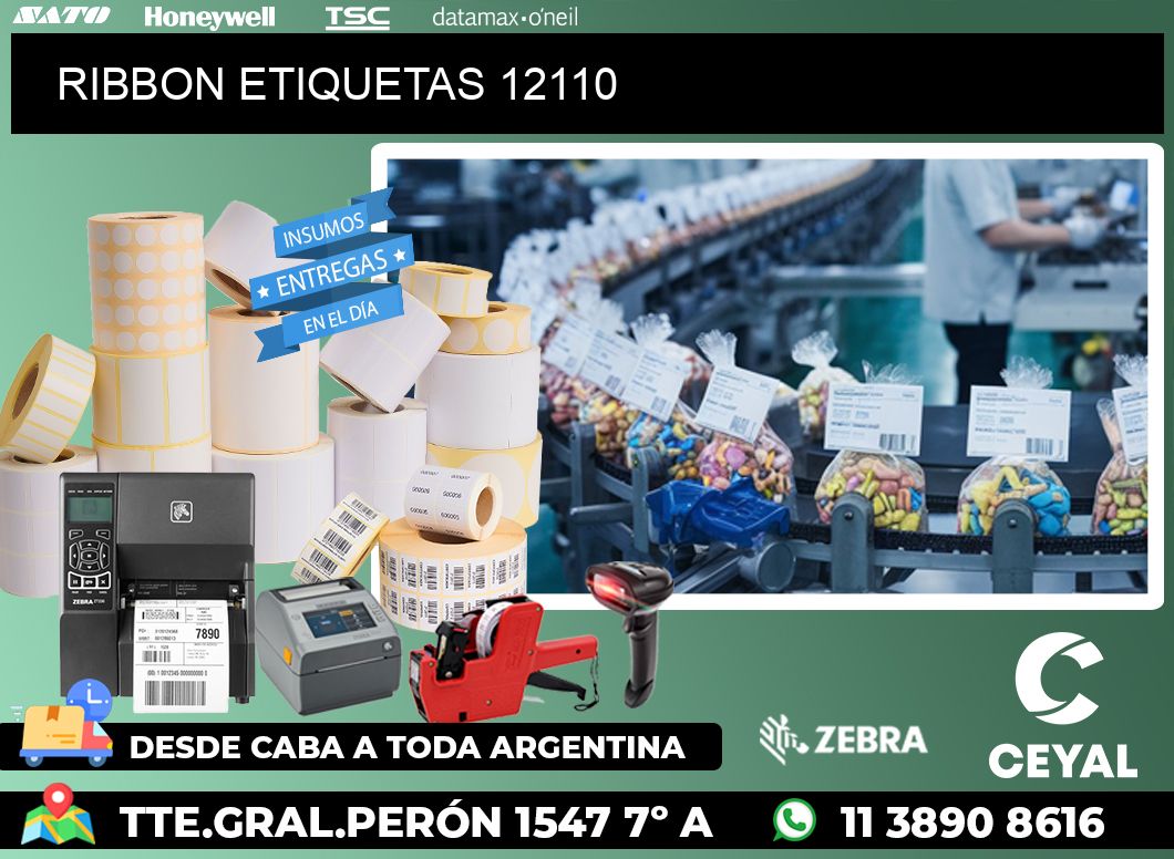 RIBBON ETIQUETAS 12110