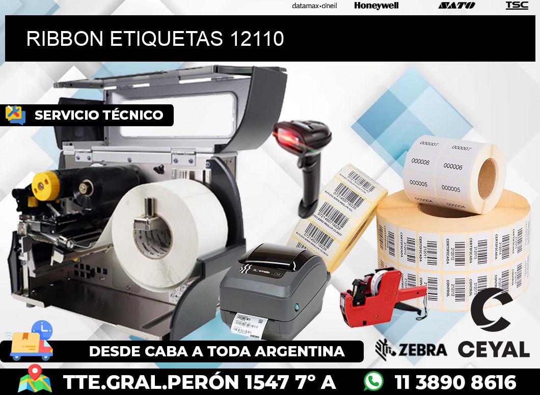 RIBBON ETIQUETAS 12110