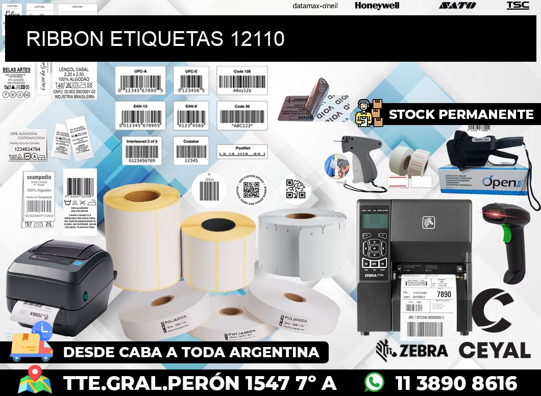 RIBBON ETIQUETAS 12110