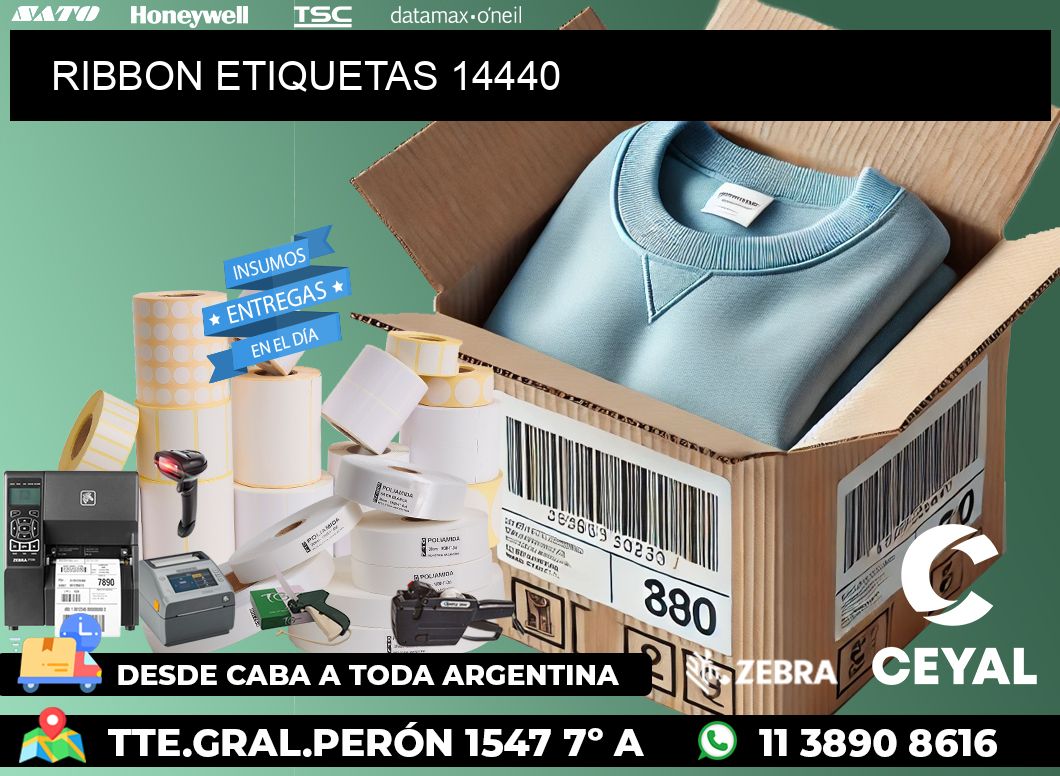 RIBBON ETIQUETAS 14440