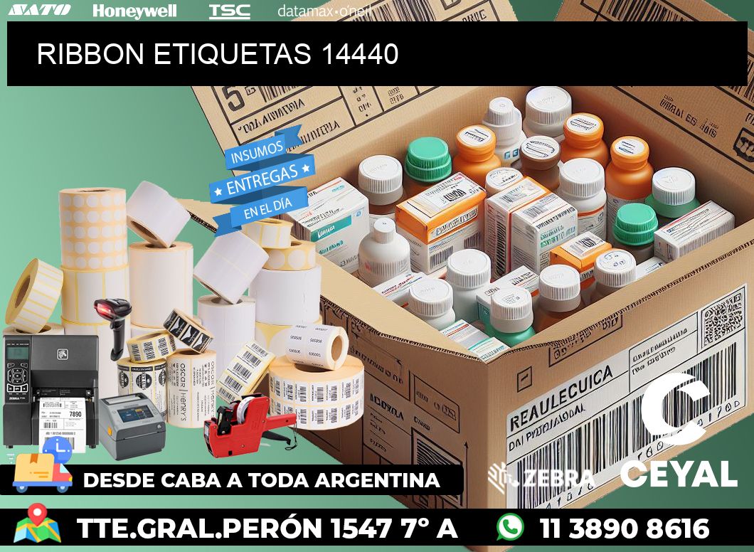 RIBBON ETIQUETAS 14440