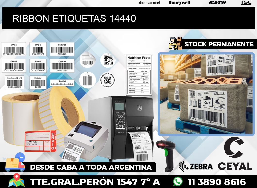 RIBBON ETIQUETAS 14440
