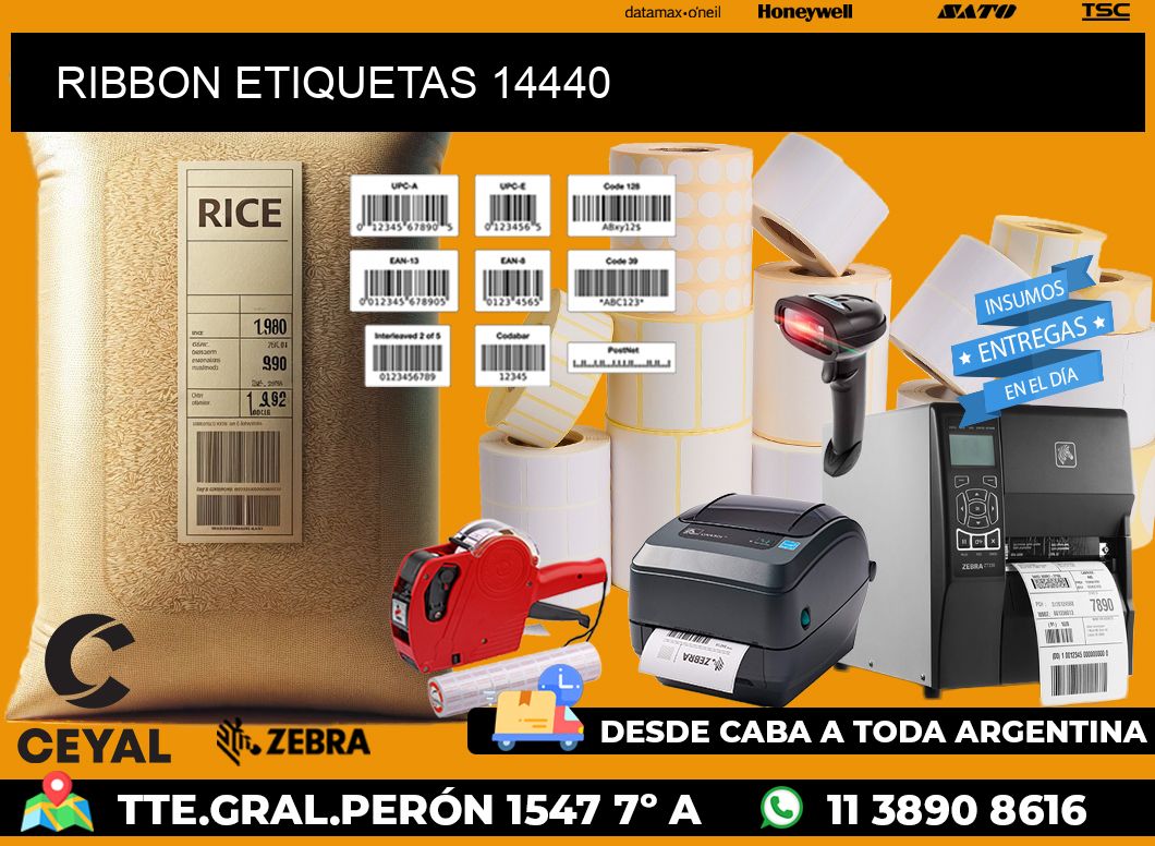 RIBBON ETIQUETAS 14440