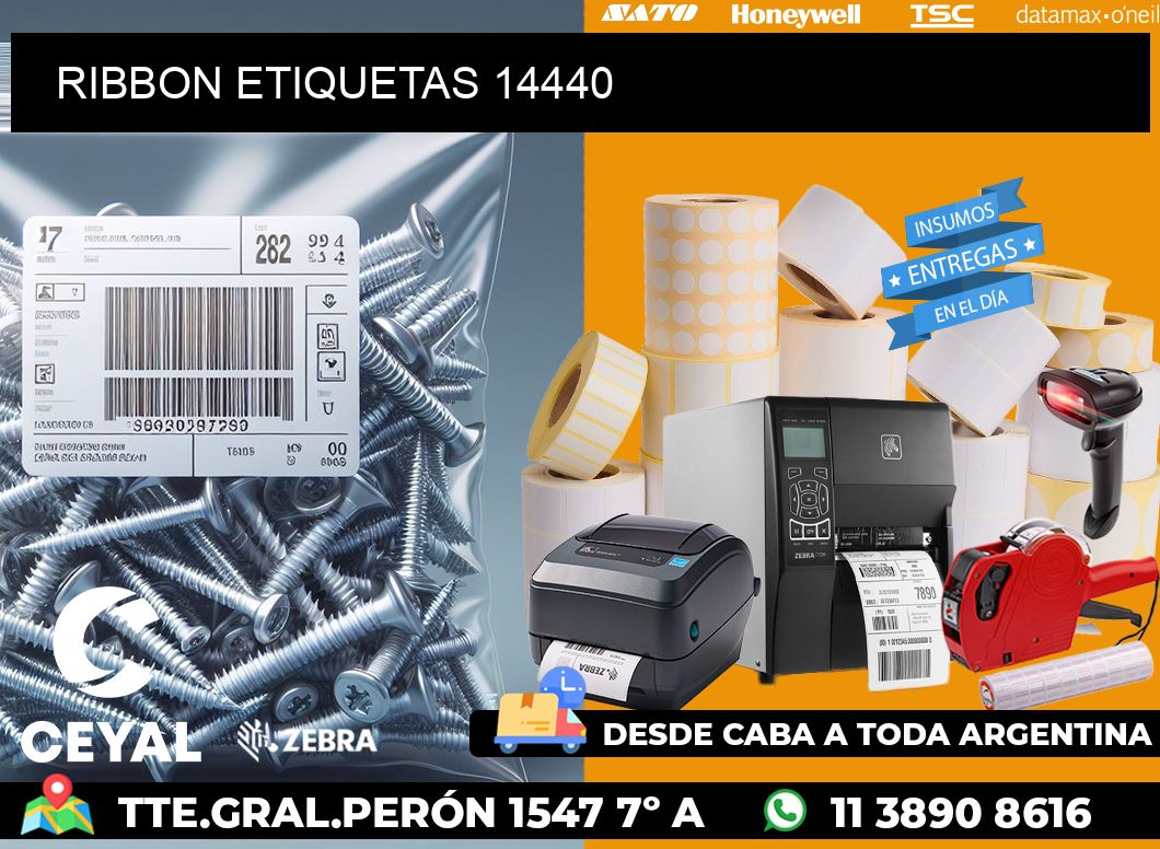 RIBBON ETIQUETAS 14440