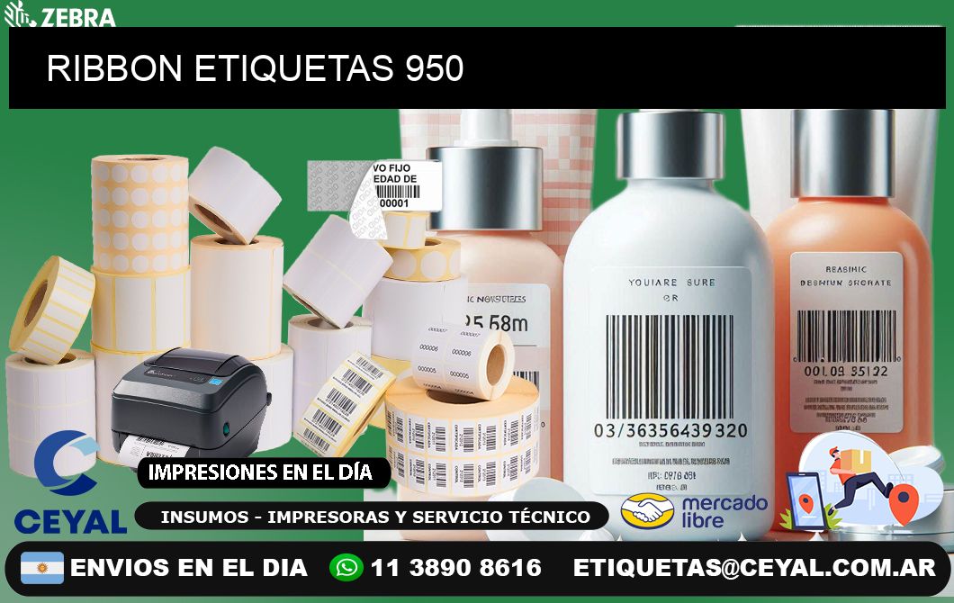 RIBBON ETIQUETAS 950