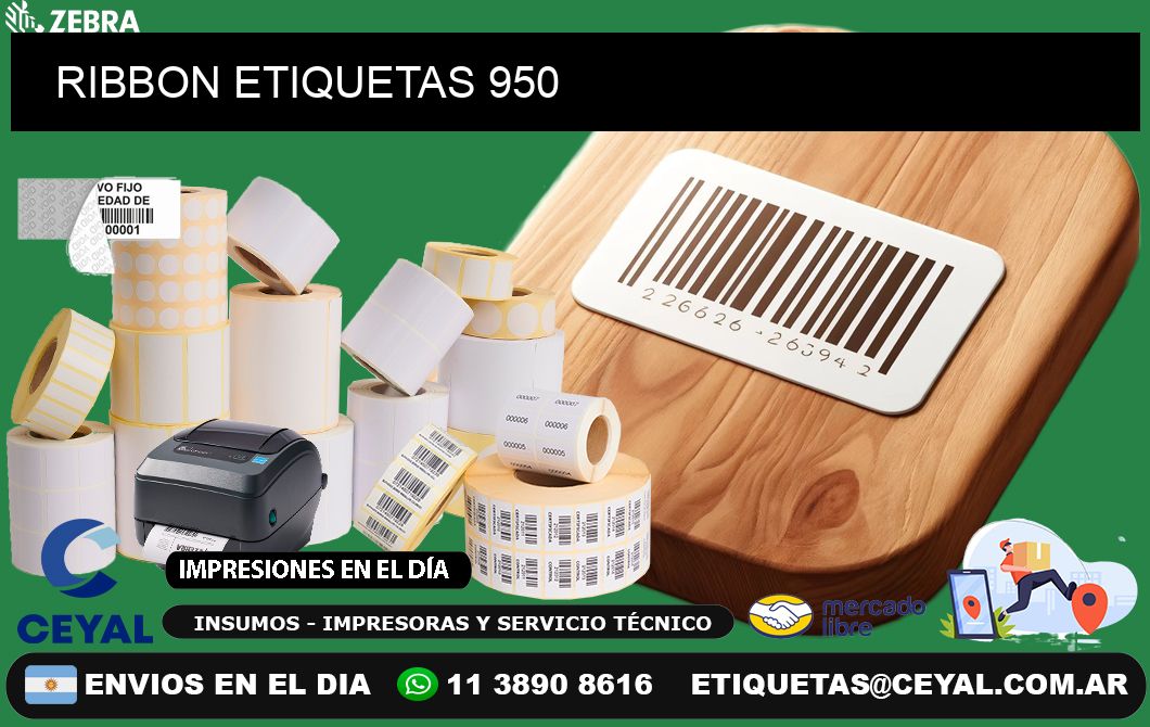 RIBBON ETIQUETAS 950