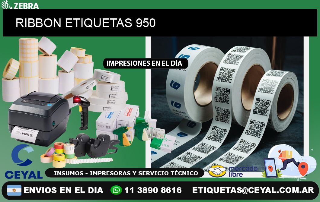 RIBBON ETIQUETAS 950