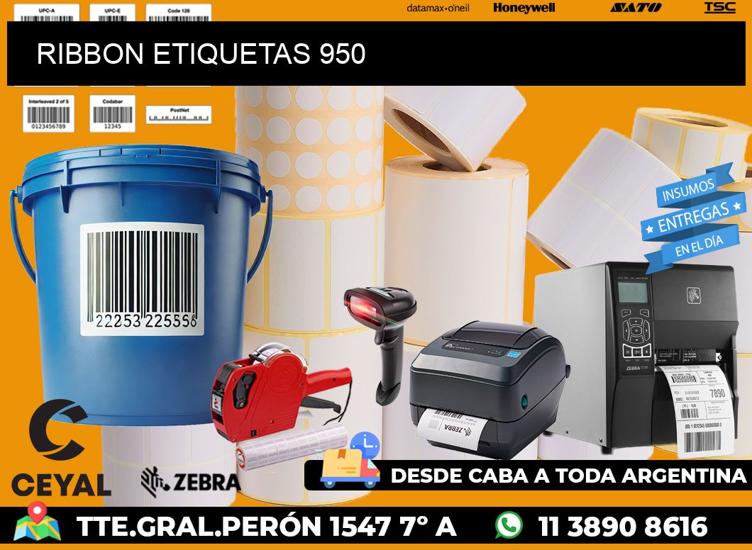 RIBBON ETIQUETAS 950