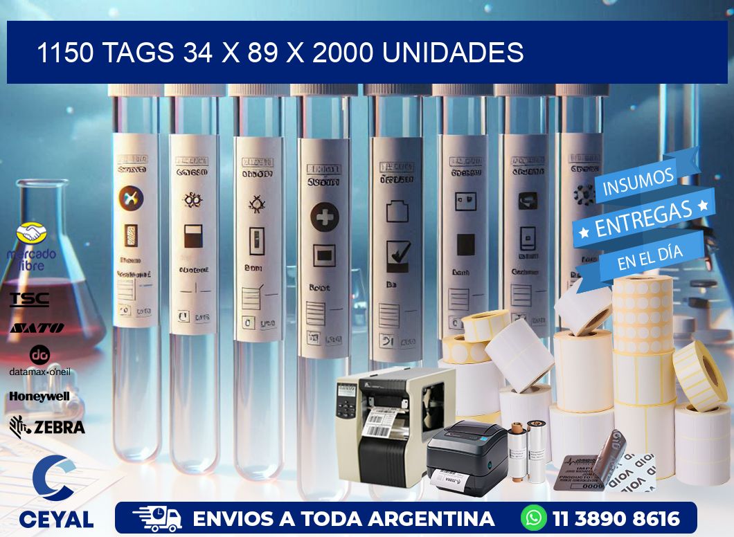 1150 TAGS 34 x 89 X 2000 UNIDADES