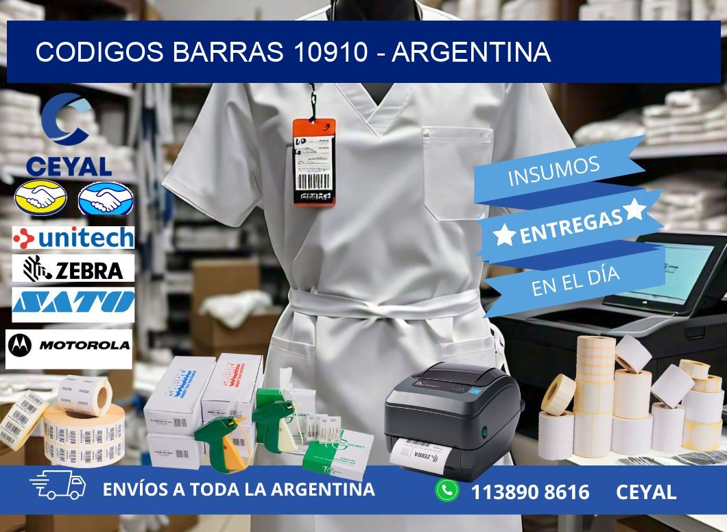 CODIGOS BARRAS 10910 - ARGENTINA