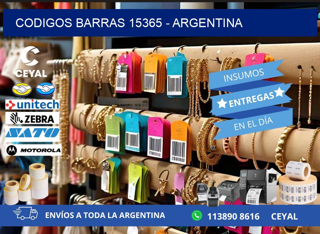 CODIGOS BARRAS 15365 - ARGENTINA