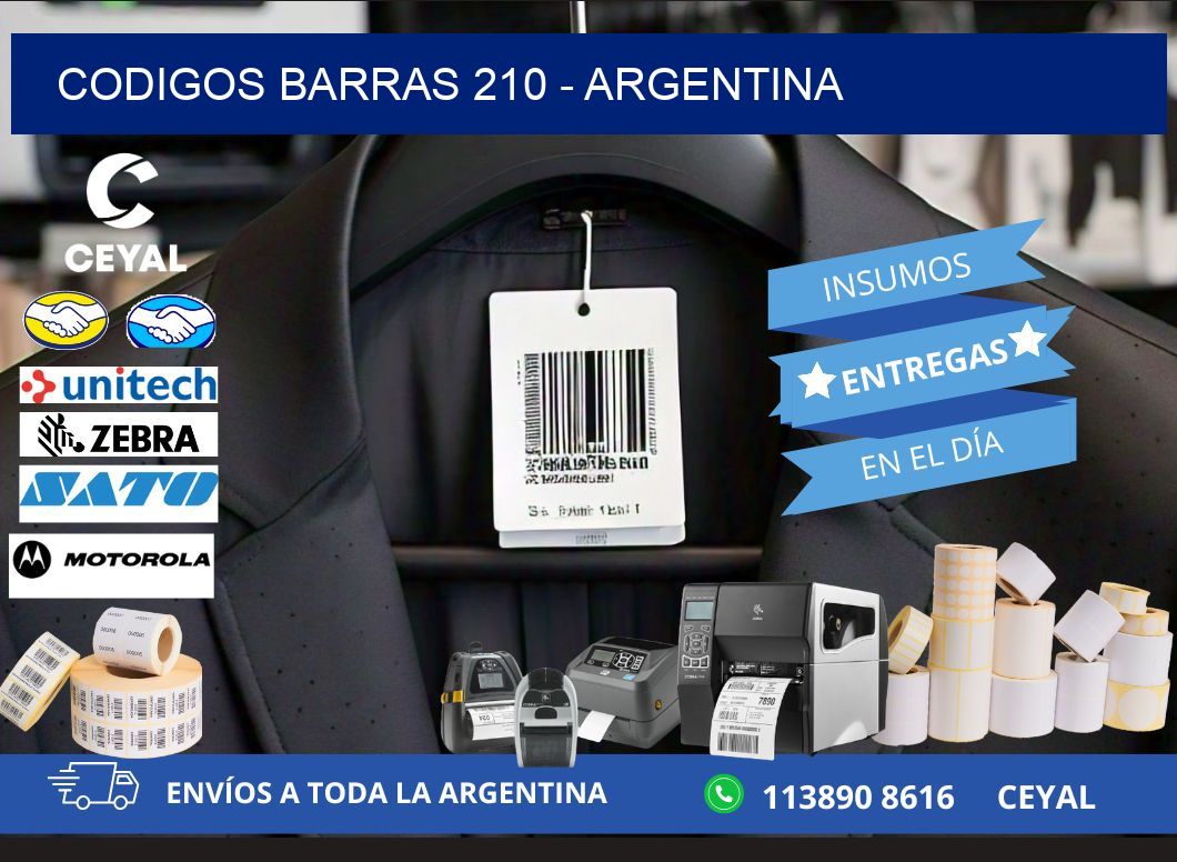 CODIGOS BARRAS 210 - ARGENTINA