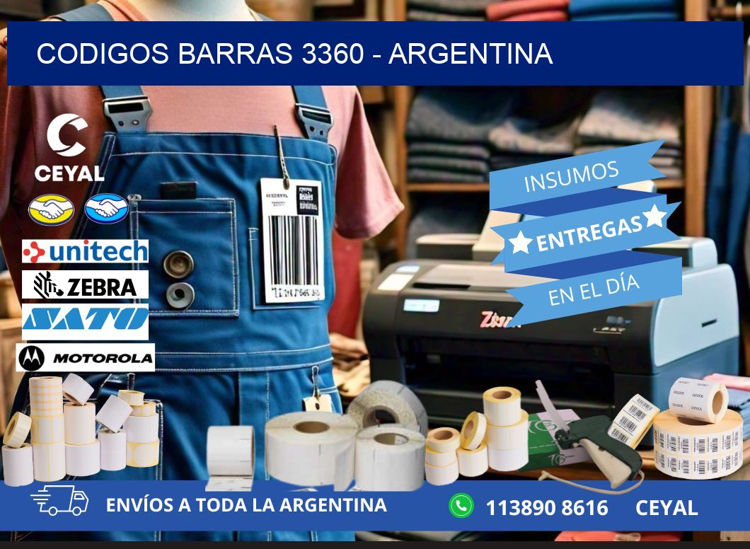 CODIGOS BARRAS 3360 - ARGENTINA