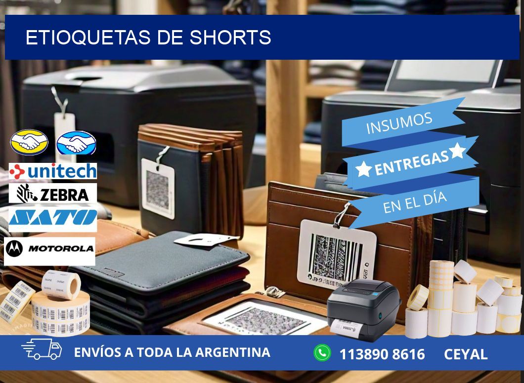 ETIOQUETAS DE SHORTS