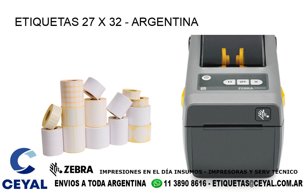 ETIQUETAS 27 x 32 - ARGENTINA