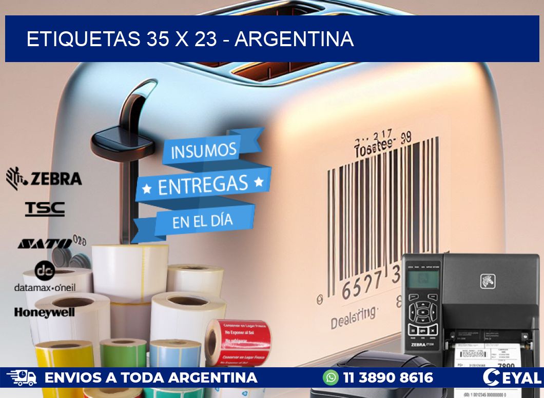 ETIQUETAS 35 x 23 - ARGENTINA