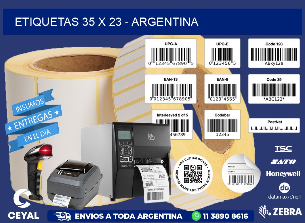 ETIQUETAS 35 x 23 - ARGENTINA