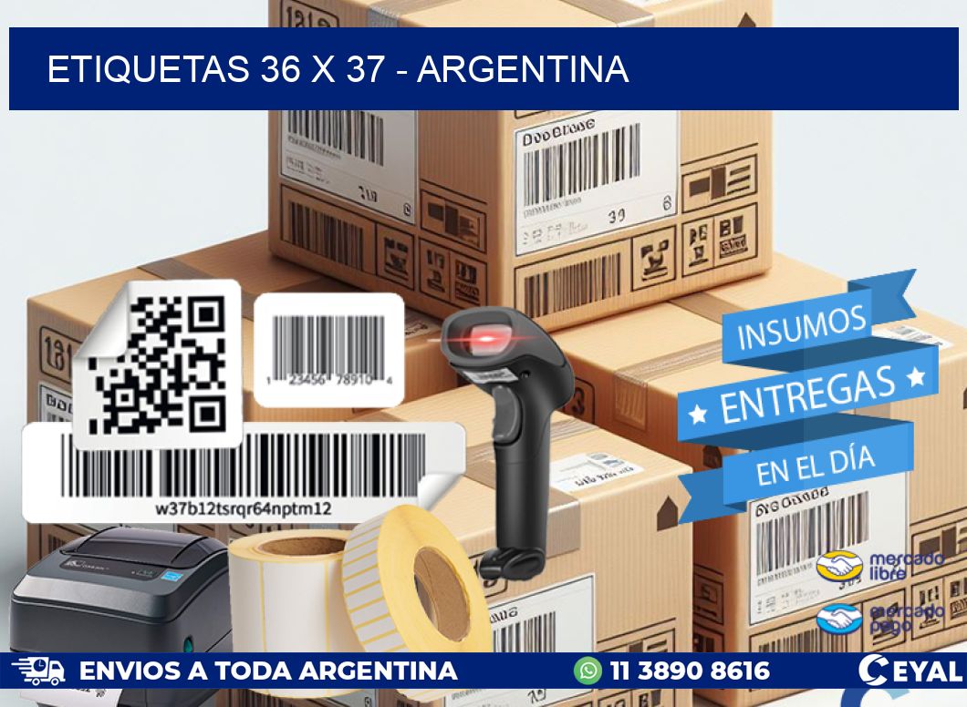 ETIQUETAS 36 x 37 - ARGENTINA