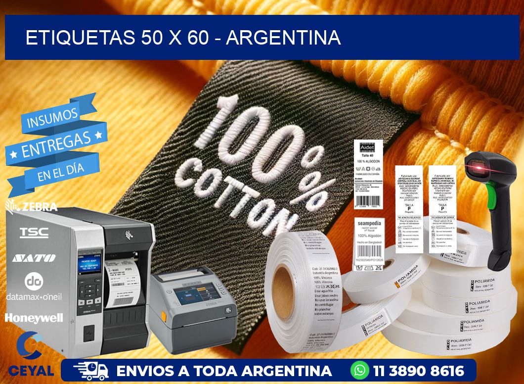 ETIQUETAS 50 x 60 - ARGENTINA