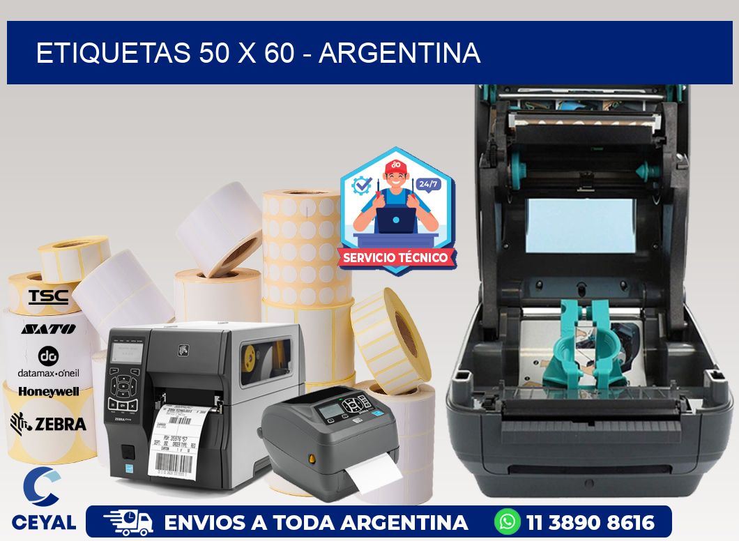 ETIQUETAS 50 x 60 - ARGENTINA